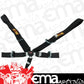 RCI RCI9510CD 5 Point 3" Cam-Lock Type Racing Harness - Black Pull Up Type. SFI 16.1 Rated