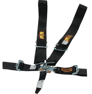 RCI RCI9510D 5 Point 3" Latch Type Racing Harness Black Pull Up Type SFI16.1