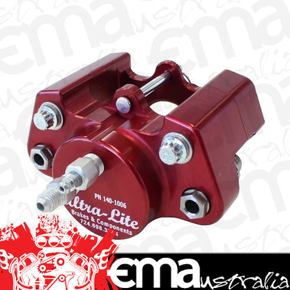 Red Devil Brakes RED-ULB1401006 Full Floating Single Piston Caliper w/ 1.625" Piston & S/S Sliders </Span>