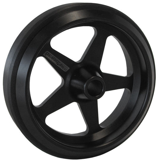 Aeroflow Performance Products AF64-4359BLK 4" BILLET ALUMINIUM WHEELIE BAR WHEEL BLACK FINISH