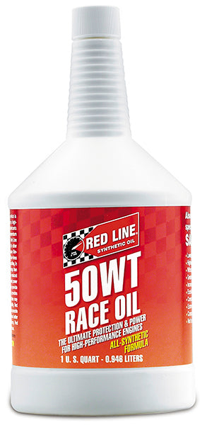 Redline RED10504 Red Line Oil 50Wt Race Engine Oil 15w/50 1 Quart Bottle 946Ml