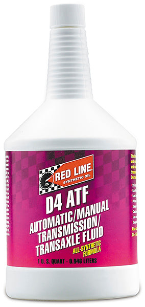 Redline RED30504 D4 Automatic Transmission Fluid 1 Quart Bottle 946Ml