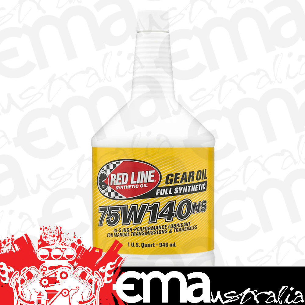 Redline RED57105 75W140 Ns Gl-5 Gear Oil 1 Quart Bottle 946Ml
