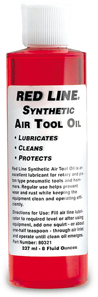 Redline RED80321 Air Tool Oil 8Oz Bottle 236 Ml
