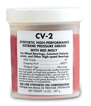 Redline RED80406 Cv-2 Grease w/ Moly 35Lb. Bottle 15.88Kg