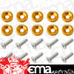 Aeroflow AF64-4365G Billet Dress Up / Fender Bolt (10 Pack) M6 x 1.00mm UHL 20mm