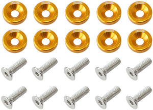 Aeroflow AF64-4365G Billet Dress Up / Fender Bolt (10 Pack) M6 x 1.00mm UHL 20mm