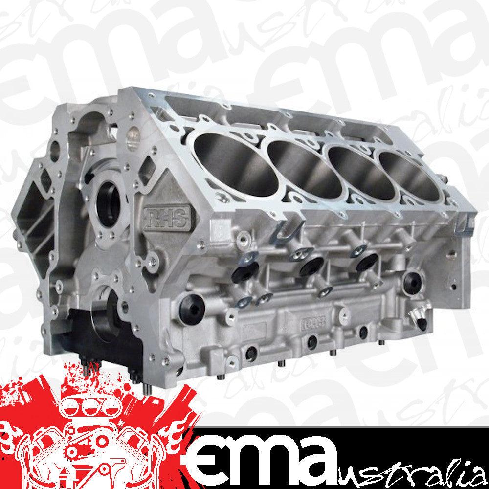 Racing Head Services RHS54903U Rhs Ls Aluminium Race Block 9.250" Standard Deck 4.120" Bore Ready To Hone