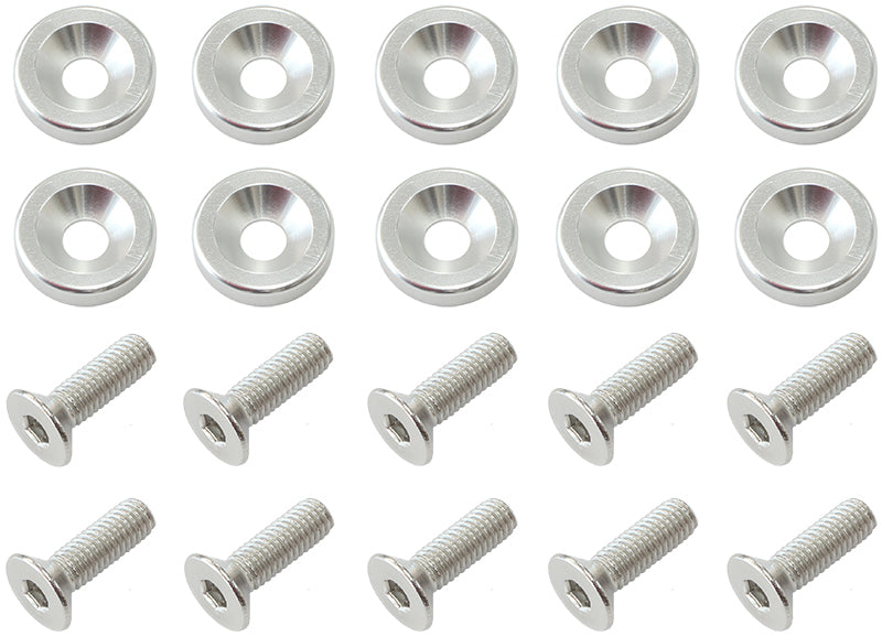 Aeroflow AF64-4365S Billet Dress Up / Fender Bolt (10 Pack) M6 x 1.00mm UHL 20mm