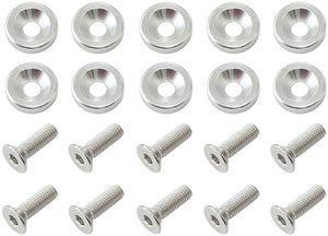 Aeroflow AF64-4365S Billet Dress Up / Fender Bolt (10 Pack) M6 x 1.00mm UHL 20mm