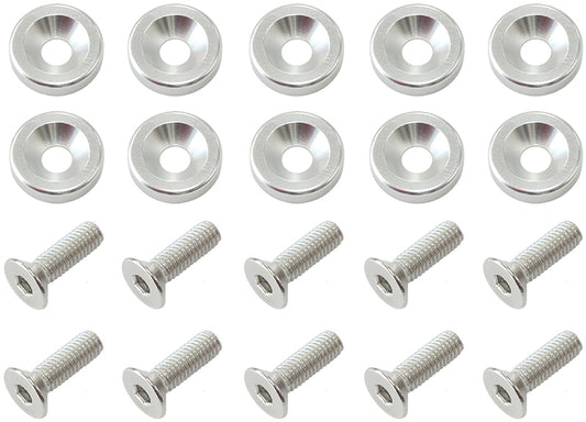 Aeroflow AF64-4365S Billet Dress Up / Fender Bolt (10 Pack) M6 x 1.00mm UHL 20mm