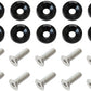 Aeroflow AF64-4371BLK BILLET DRESS UP / FENDER BOLT 10 PACK 5/16 UNC UHL 25MM BLAC