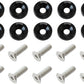 Aeroflow AF64-4371BLK BILLET DRESS UP / FENDER BOLT 10 PACK 5/16 UNC UHL 25MM BLAC