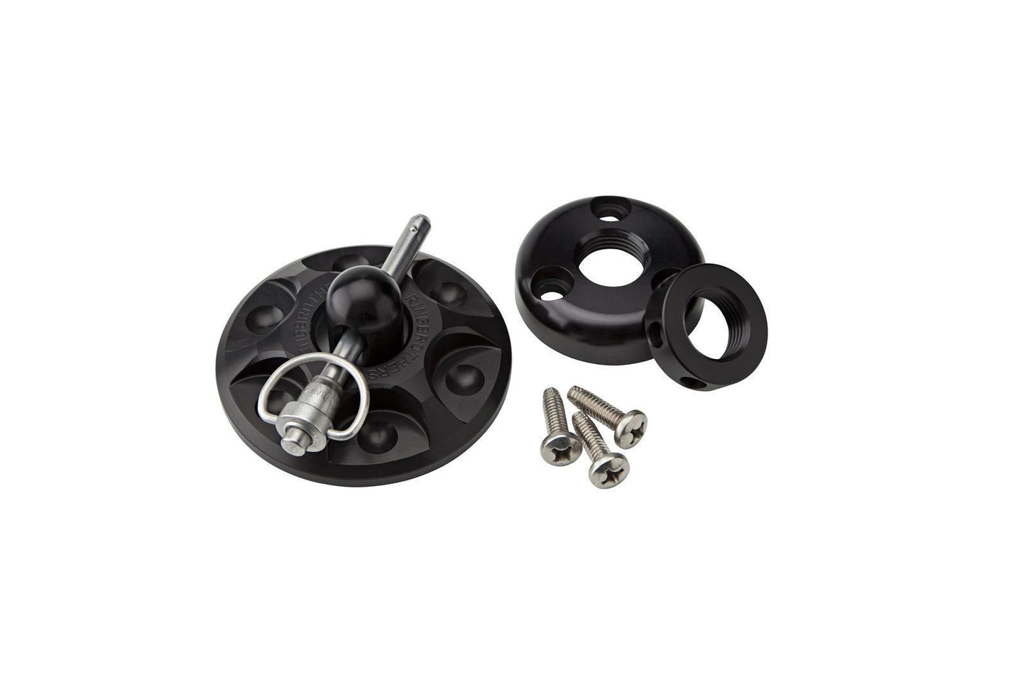Ring Brothers RING50650-5511B Billet Alloy Bonnet Pin Kit Mustang 65-70 Black