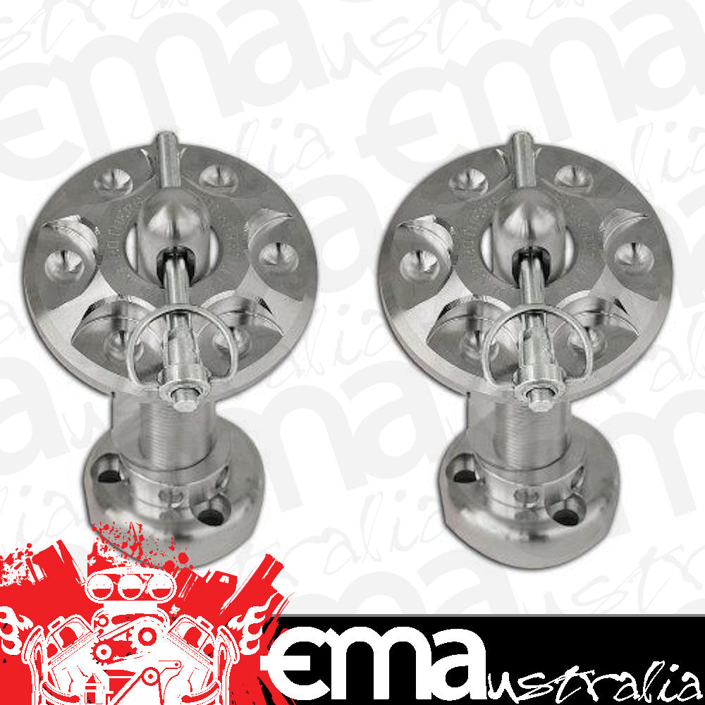 Ring Brothers RING50650-5511N Billet Alloy Bonnet Pin Kit Mustang 65-70 Natural