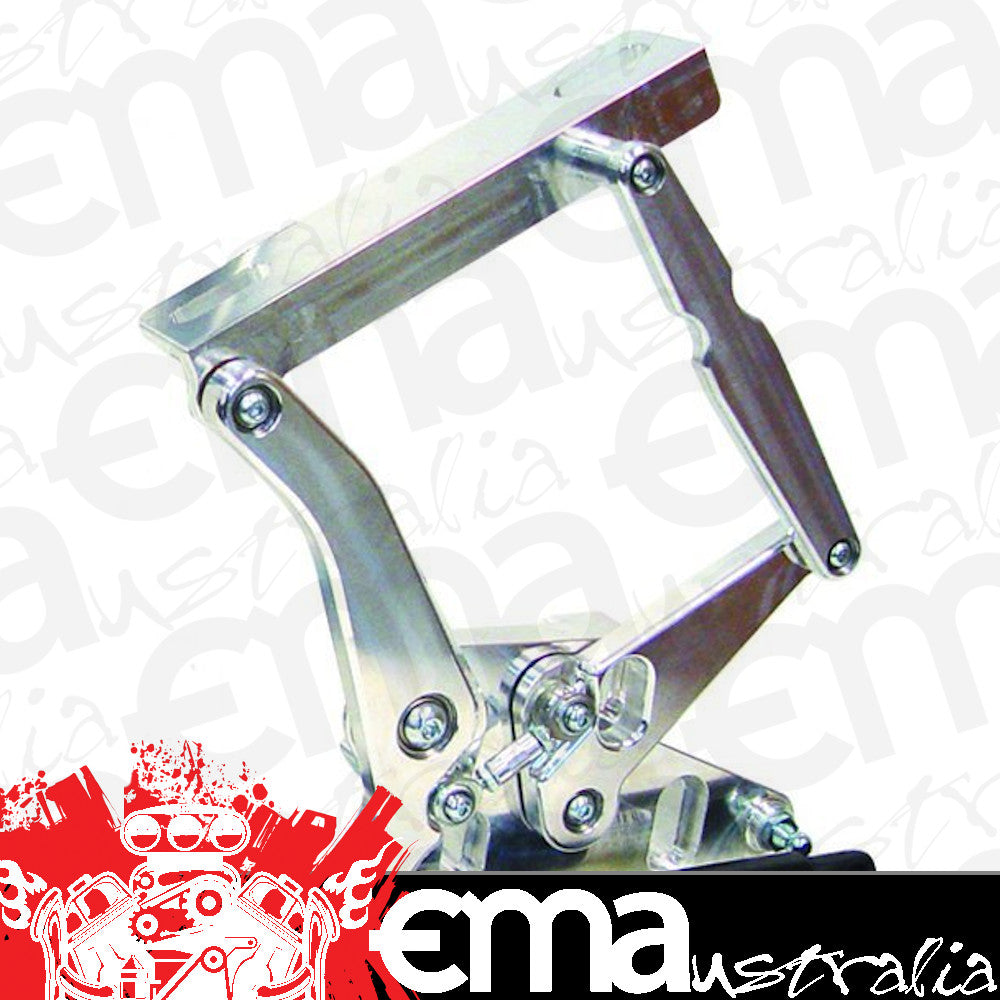 Ring Brothers RING51671-1121NS Billet Bonnet Hinge Kit - Natural Finish suit 1967-1971 Falcon Solid Frame For Steel Bonnet
