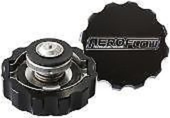 Aeroflow AF64-5032BLK Billet Radiator Cap 32mm 1.1B Complete with Billet Cover