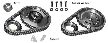 Rollmaster ROCS10000 Timing Chain Set w/ Torrington suit LS2 One Trigger Sensor & Rhs Raised Cam Block