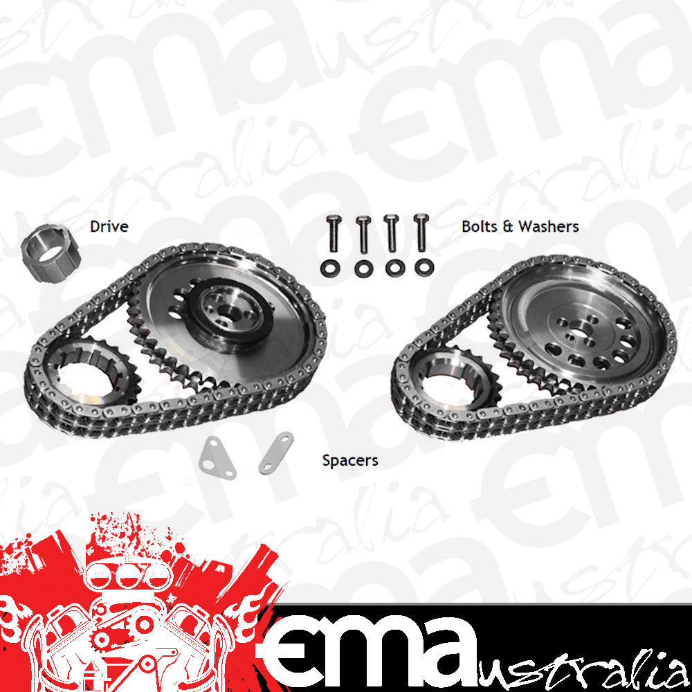Rollmaster ROCS10000 Timing Chain Set w/ Torrington suit LS2 One Trigger Sensor & Rhs Raised Cam Block