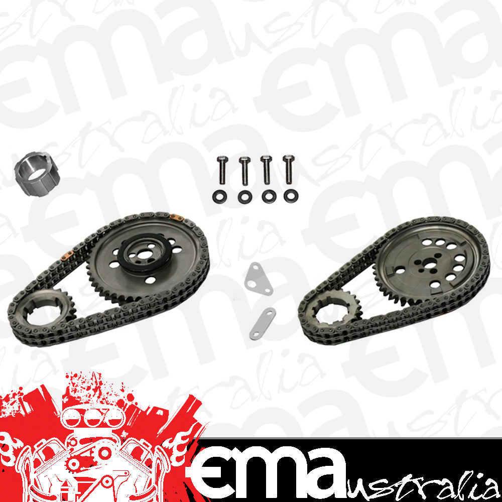 Rollmaster ROCS10040 Timing Chain Set Nitrided w/ Torrington Thrust Plate suit LS7 3 Bolt Raised Cam 0.388"