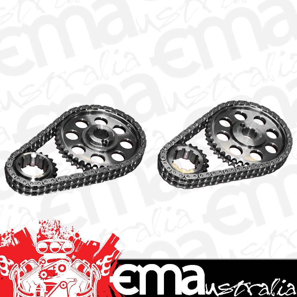 Rollmaster ROCS3010LB5 D/R Timing Chain Set suit SB Ford 302-351W Pre-EFI & Dart Windsor Block Line Bore .005"