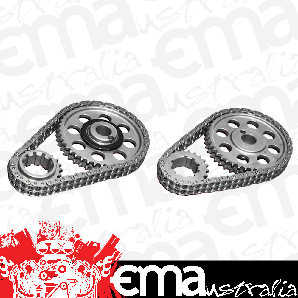 Rollmaster ROCS3071LB5 D/R Timing Chain Set Nitrided w/ Torrington Bearing suit SB Ford EFI 5.0L Ho Roller Cam Block Line Bore .005"