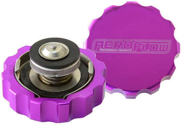 Aeroflow AF64-5042PUR Billet Radiator Cap 42mm .5Bar Complete with Billet Cover