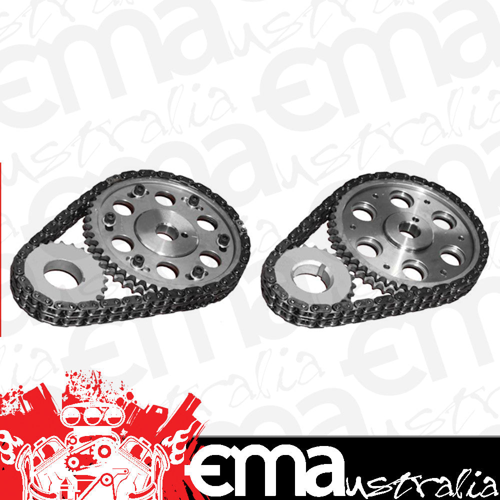 Rollmaster ROCS6200LB5 D/R Timing Chain Set Nitrided VErnier Adjustable suit Holden 253-304-308 Line Bore .005"