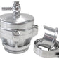 Aeroflow AF64-5050S 50mm Blow Off Valve Silver Finish V-Band Weld-On Flange