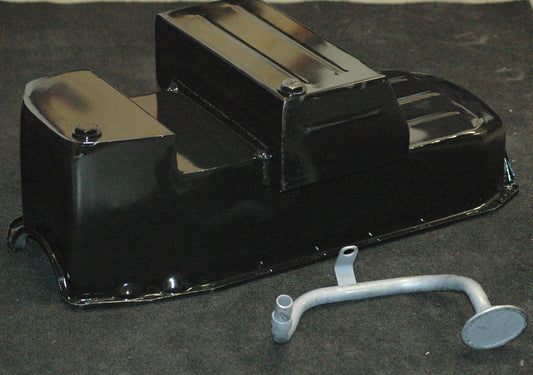 Rocket RP2203-RH Russel Oil Pan suit Holden Hk-Hg Chev SB 2 Pc Seal R/H Dipstick Black