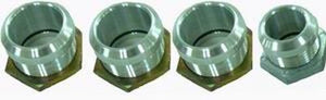 RPC RPCR1001 Satin Aluminium Firewall Hose Rings for -6 -10 & 5/8" Heater Hose
