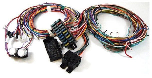 RPC RPCR1002 Universal 20 Circuit Mini Fuse Box Wire Harness Kit w/Switch Assy