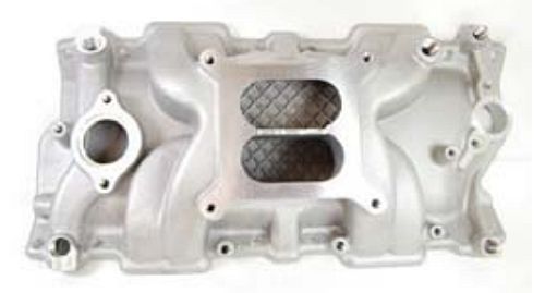Racing Power Company (RPC) RPCR1106 RPC Chev SB 302-400 '55-'86 Intake Manifold Square Bore Satin Finish