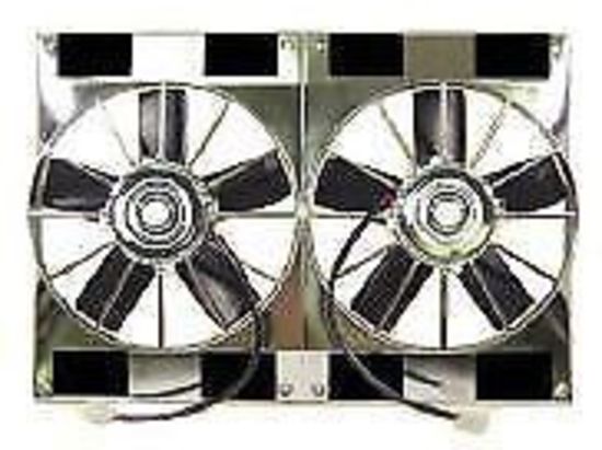 RPC RPCR1209 Dual Electric High Flow 11" Radiator Fans 12V w/ 2800CFM Chrome