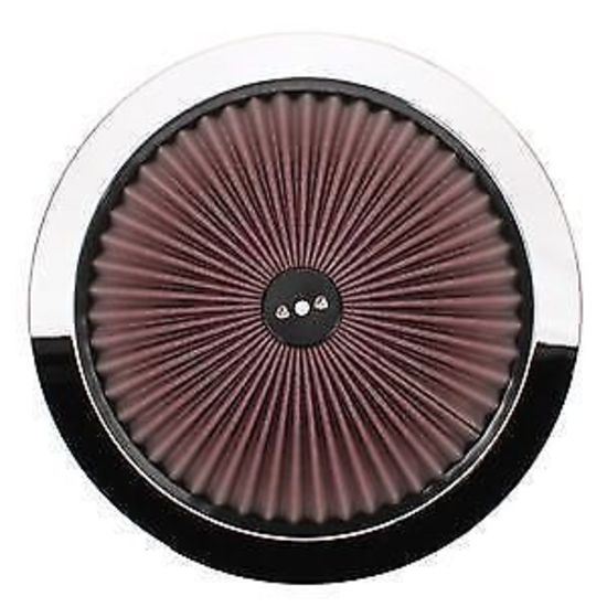 RPC RPCR2030 Chrome Super Flow Filter Top 14" x 3" Multi-Layer Cotton