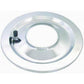 RPC RPCR2148B Round Flat Style Air Cleaner Base 14' Diameter fits 5.125' Carburettor Neck Chrome Plated Steel