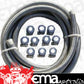 RPC RPCR2187 3/4" Id Stainless Steel Braided Fuel Line w/ Chrome Aluminium Hose Clamp Covers