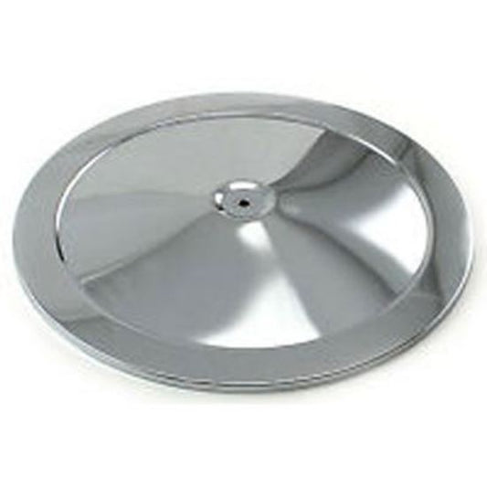 RPC RPCR2195T Round Muscle Car Style Air Cleaner Top 14' Diameter Chrome Plated Steel