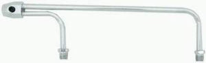 RPC RPCR2198x Chrome Steel Fuel Line for Holley Quad Model 3310-2 3/8" Tube Diameter 8-21/32" Centers