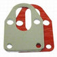 RPC RPCR2310 Chrome Steel Fuel Pump Mounting Plate Including Gasket Plain Finish suit SB Chev 283 - 400