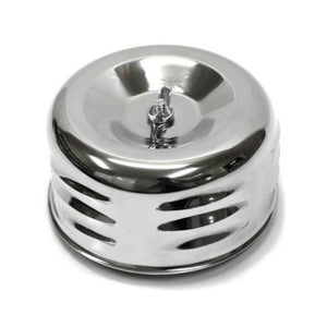 RPC RPCR2339 Chrome Louvered Air Cleaner 4" x 2-7/8" Raised Base 2-5/8" Neck