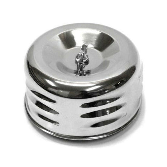 RPC RPCR2339 Chrome Louvered Air Cleaner 4" x 2-7/8" Raised Base 2-5/8" Neck