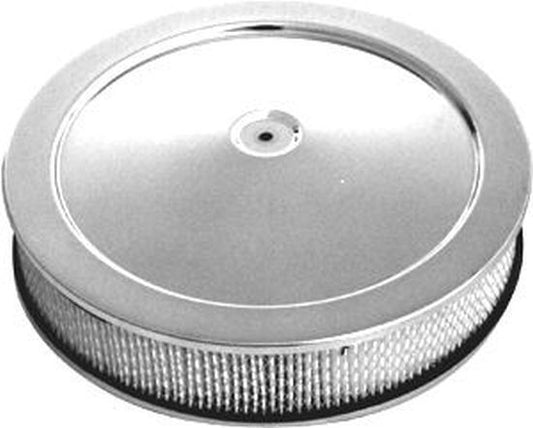 RPC RPCR2395 14" x 3" Chrome Steel Muscle Car Style Air Cleaner Dominator Base