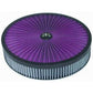 RPC RPCR2406x Round Super Flow Air Cleaner Set 14' x 3' Hi-Lip Chrome Plated Steel Base Black Coated Aluminium Trimmed Top