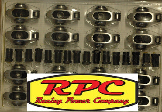 RPC RPCR3003 Stainless Steel Roller Rockers 3/8 Stud 1.6 Ratio Chev Small Block
