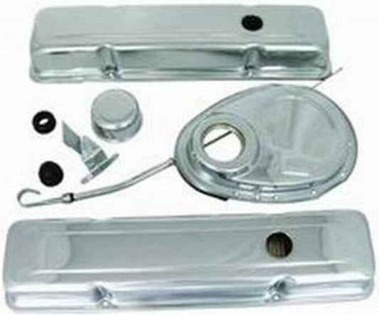 RPC RPCR3023 Chrome Dress Up Kit suit Chev SB 283-350Ci Short Valve Covers