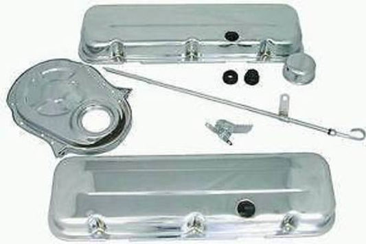 RPC RPCR3027 Chrome Engine Dress Up Kit suit Chev BB 396-502Ci Short Covers