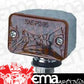 RPC RPCR31-582 Chrome Large Turn Signal Light w/ Amber Lens Single Filament Bulb 2-3/4" W x 1-1/8" H x 2" D