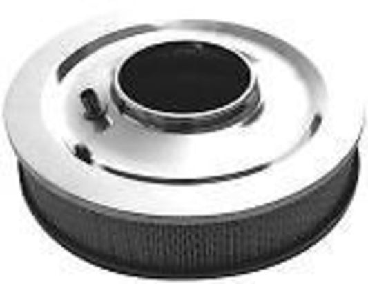 RPC RPCR3196 14x3" Stainless Muscle Car Style Air Cleaner Flat Base 5-1/8" Neck