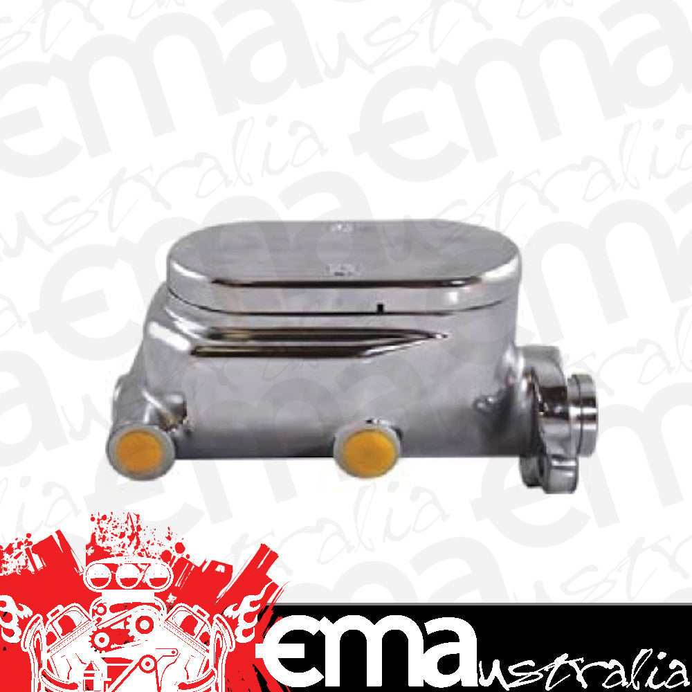 RPC RPCR3500 Aluminium Master Cylinder 1" Bore Chrome Finish 4 Ports fits Most GM Applications